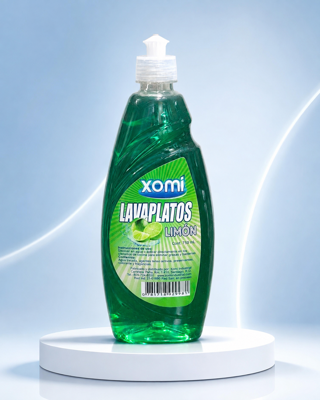 Lavaplatos limón Xomi de 750 ml